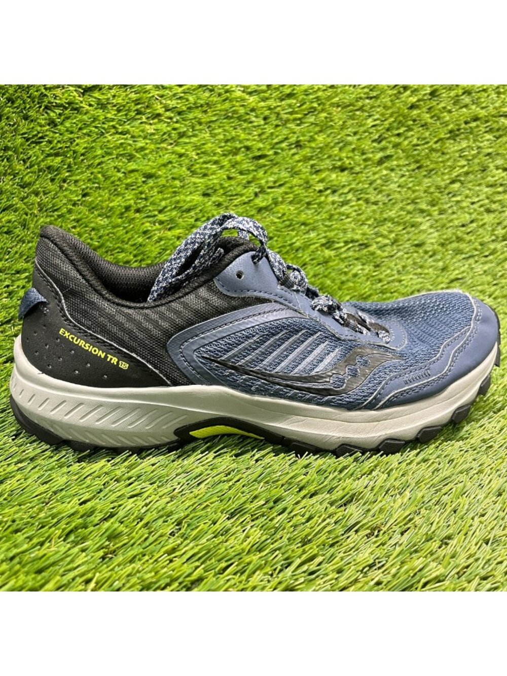 Saucony Excursion TR15 Mens Size 8.5E Blue Black Athletic Running Shoes Sneakers